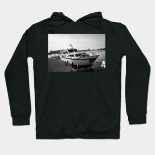 Moored boats on the River Bure Hoodie